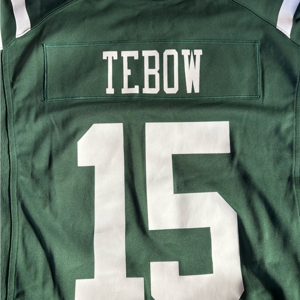 Nike Green and White NFL Jersey